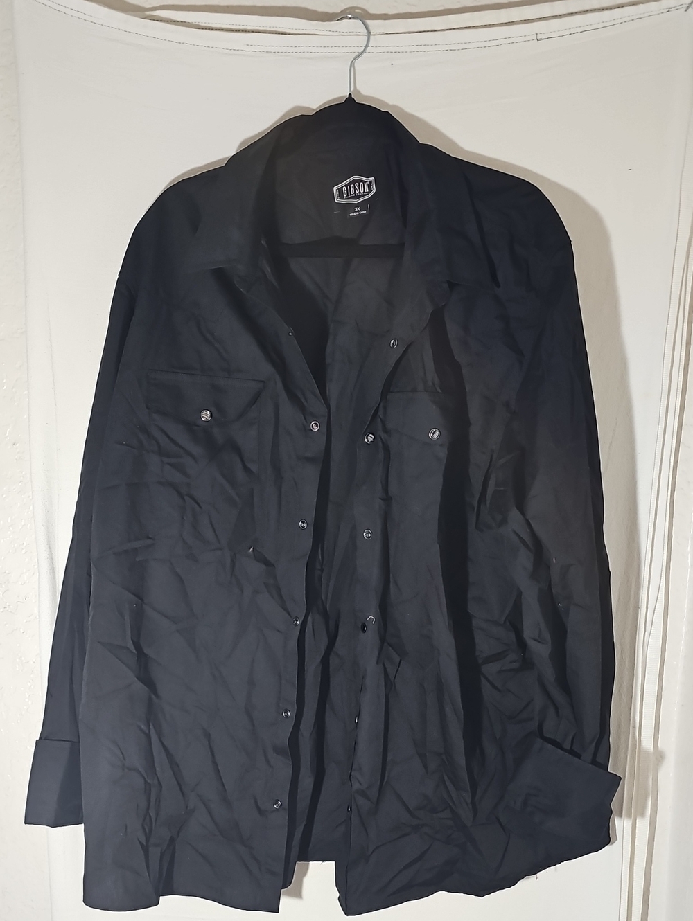 Gibson Black Lightweight Button-Up Shirt Jacket